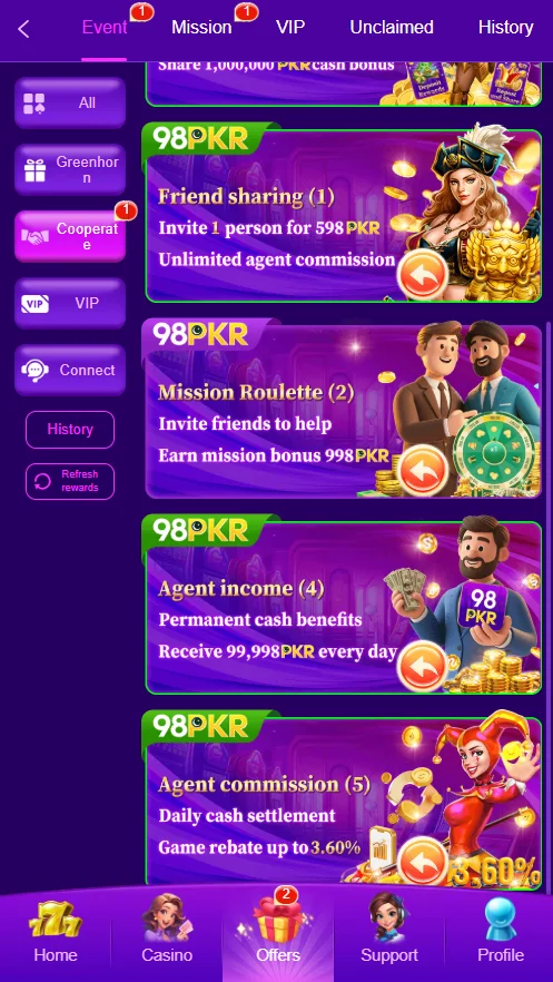 98 PKR Game Events